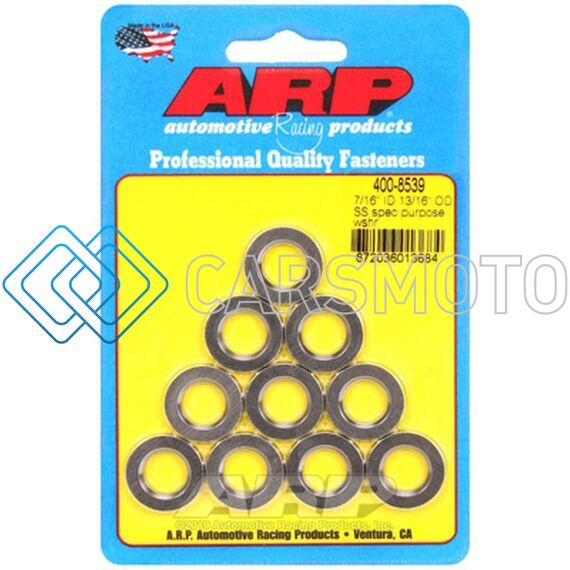 ARP 400-8539 7/16IN ID 13/16IN OD SS WASHERS (10/PKG)