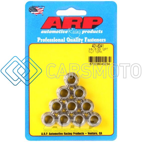ARP 401-8341 3/8-16 12PT SS - 10 PK