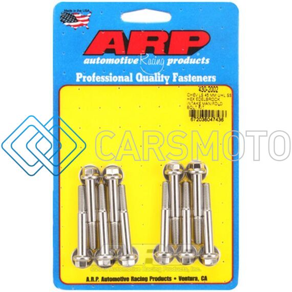 ARP 430-2002 CHEVY LS 45MM UHL HEX EDELBROCK INTAKE MANIFOLD BOLT KIT