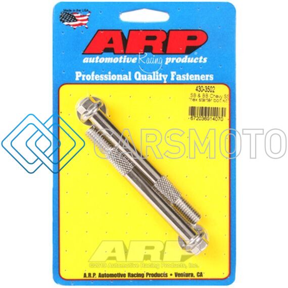 ARP 430-3502 SB & BB CHEVY 3/8 HEX SS PRO STOCK STARTER BOLT KIT