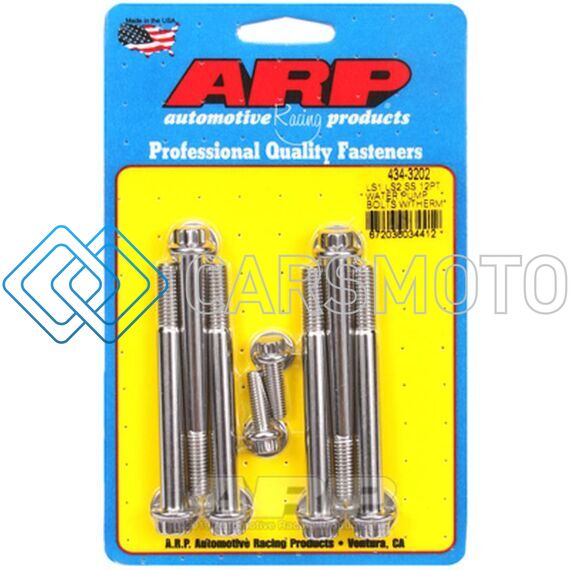 ARP 434-3202 LS1 LS2 SS 12PT WATER PUMP BOLTS W/THERMOSTAT HOUSING BOLTS KIT