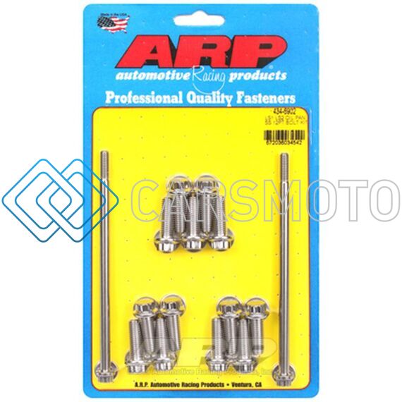 ARP 434-6902 CHEVY LS1 LS2 STAINLESS STEEL 12 POINT OIL PAN BOLT KIT