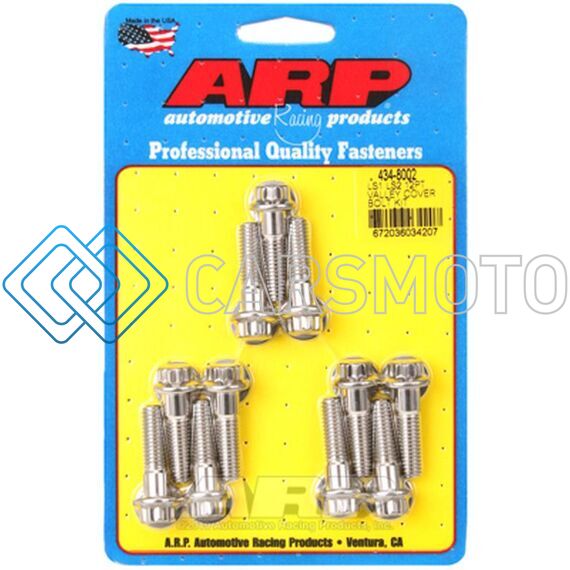 ARP 434-8002 LS1 LS2 SS 12PT VALLEY COVER BOLT KIT