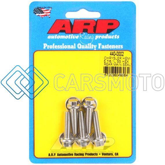 ARP 440-0002 CHRYSLER HEMI 5.7/6.1L SS HEX REAR MAIN SEAL PLATE BOLT KIT