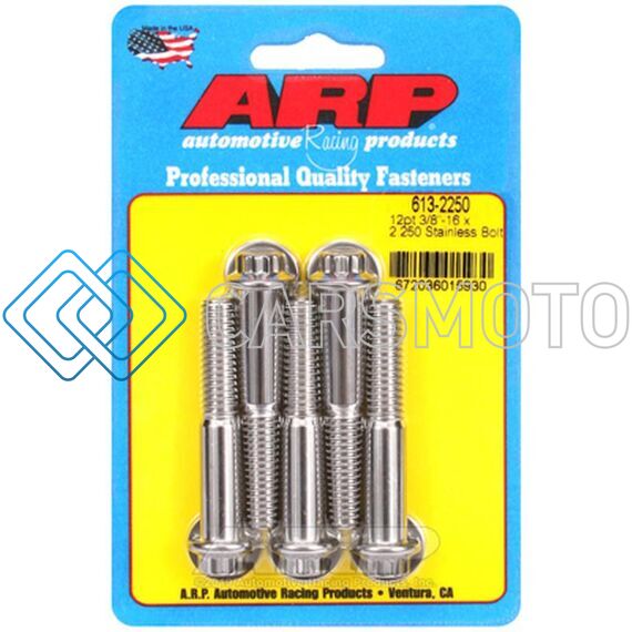 ARP 613-2250 3/8IN - 16 X 2.250 12PT SS BOLTS (5/PKG)