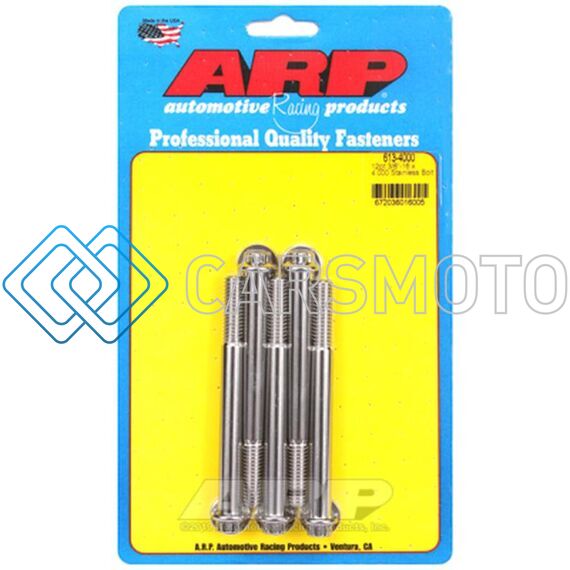 ARP 613-4000 3/8IN - 16 X 4.000 12PT SS BOLTS (5/PKG)