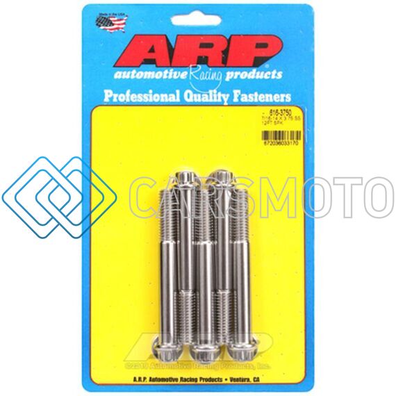 ARP 616-3750 7/16 INCH -14 X 3.750 12PT SS BOLTS (5/PKG)