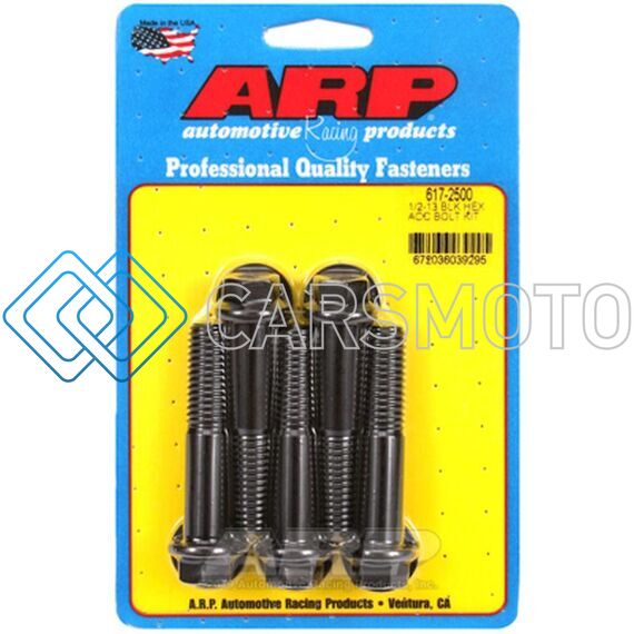 ARP 617-2500 1/2IN -13X2.500 HEX BLACK OXIDE BOLTS (5/PKG)