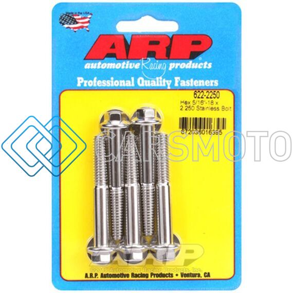 ARP 622-2250 5/16-18 X 2.250 HEX SS BOLTS