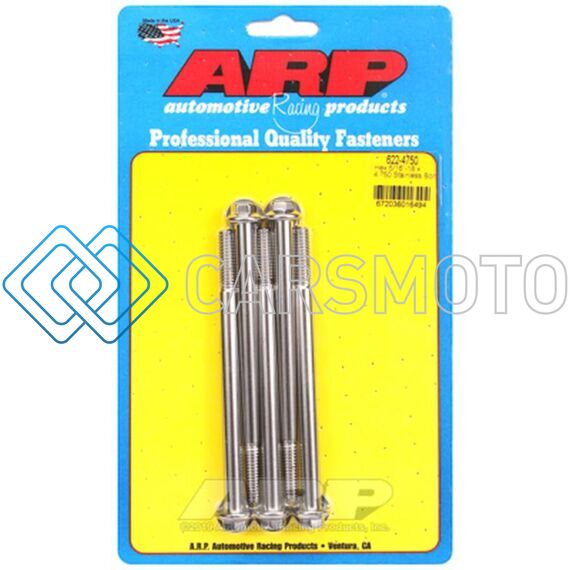ARP 622-4750 5/16-18 X 4.750 HEX SS POLISHED BOLTS (PACK OF 5)