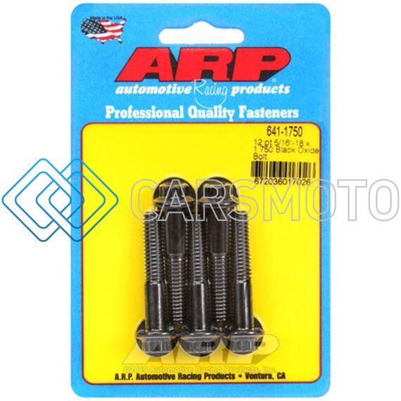 ARP 641-1750 5/16-18 X 1.750 12PT BLACK OXIDE BOLTS (5/PKG)