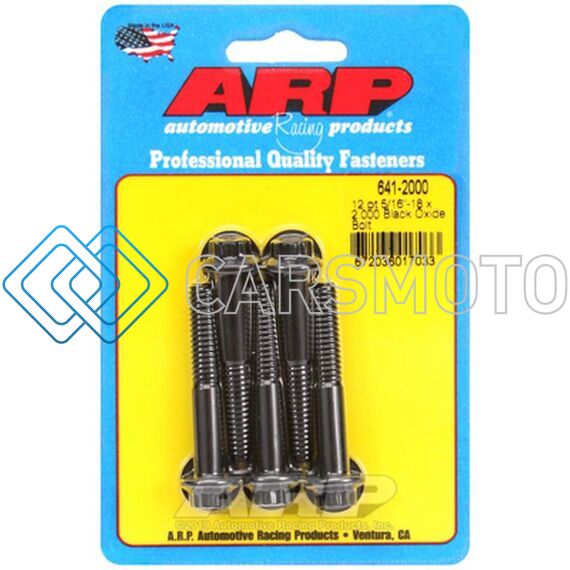 ARP 641-2000 5/16-18 X 2.000IN UHL 12PT BLACK HEX NUT KIT (5/PKG)