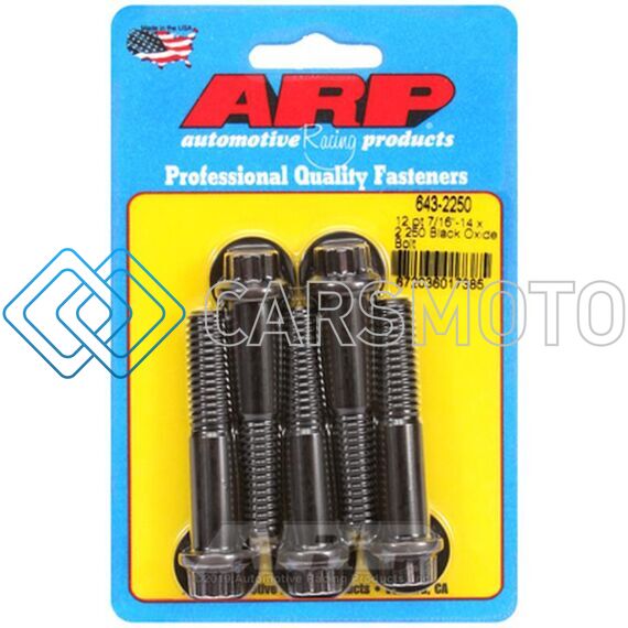 ARP 643-2250 7/16IN-14 X 2.250 12PT BLACK OXIDE BOLTS (5/PKG)