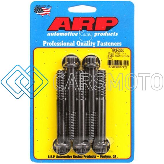 ARP 643-3250 7/16-14 X 3.250 12PT BLACK OXIDE BOLTS