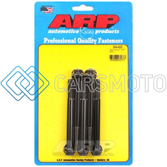 ARP 644-4000 3/8-16 X 4.000 12PT 7/16 BLACK OXIDE BOLTS (5/PKG)