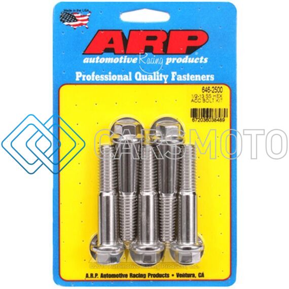 ARP 646-2500 1/2-13 X 2.500 HEX SS BOLTS