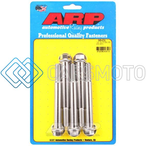 ARP 646-4250 1/2-13 X 4.250 HEX SS BOLTS (5/PKG)