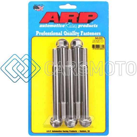 ARP 646-5000 1/2-13 X 5.000 HEX SS BOLTS (5/PKG)