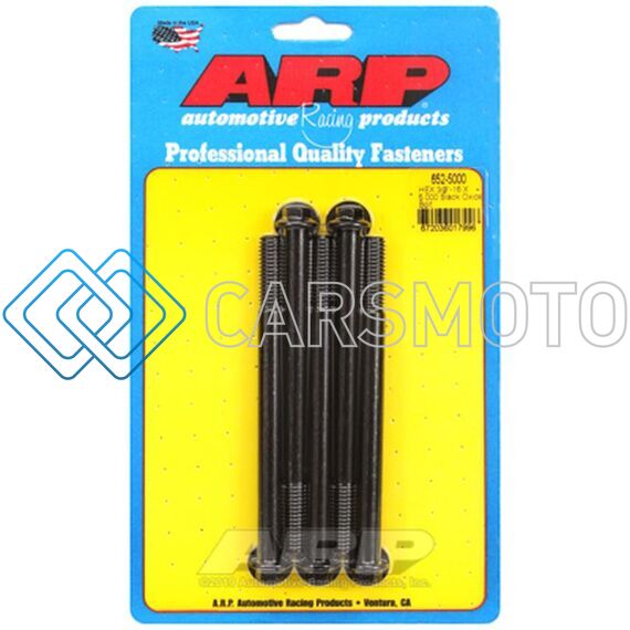 ARP 652-5000 3/8-16 X 2.250 HEX BLACK OXIDE BOLTS (PACK OF 5)
