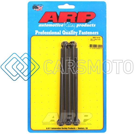 ARP 660-1018 M6 X 1.0 X 135 HEX BLACK OXIDE BOLTS (5/PKG)