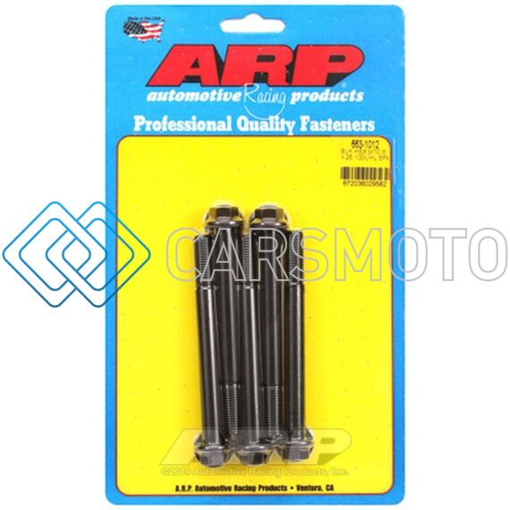 ARP 663-1012 M10 X 1.25 X 100 HEX BLACK OXIDE BOLTS (5/PKG)