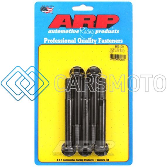 ARP 664-1011 M12 X 1.50 X 100 HEX BLACK OXIDE BOLTS (5/PKG)