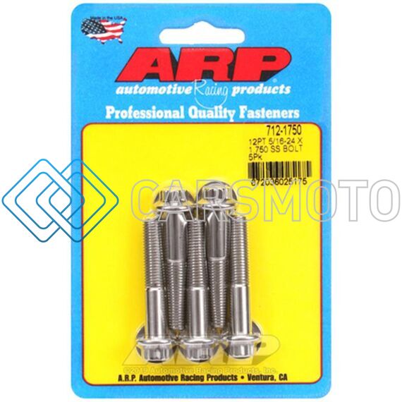 ARP 712-1750 5/16IN-24 X 1.750 12PT SS BOLTS (5/PKG)