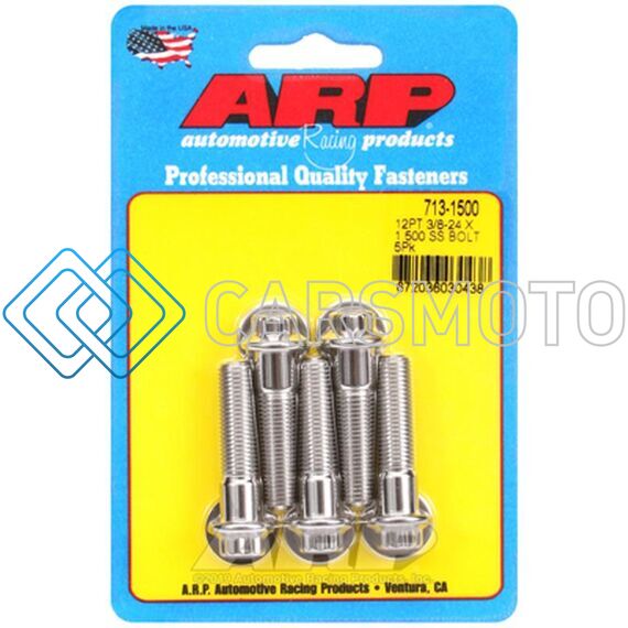 ARP 713-1500 3/8IN -24 X 1.500 12PT SS BOLTS (5/PKG)