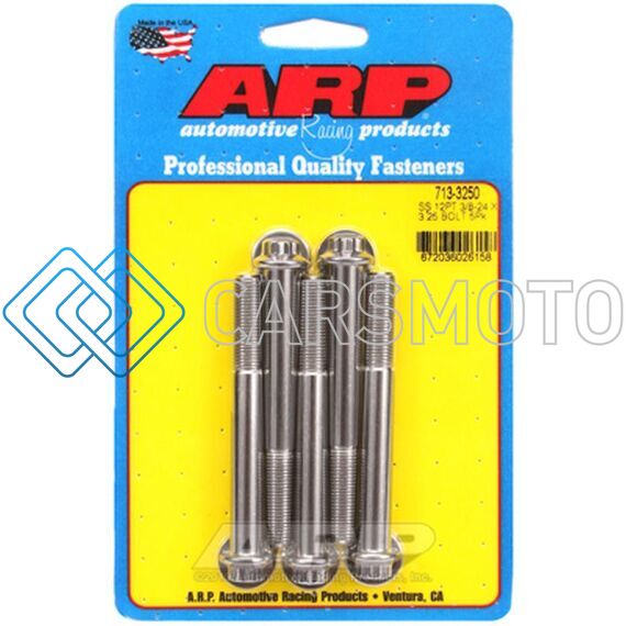 ARP 713-3250 3/8IN -24 X 3.250 12PT SS BOLTS (5/PKG)