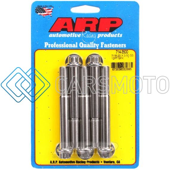 ARP 714-3500 7/16 -20 X 3.500 12PT SS BOLTS (5/PKG)