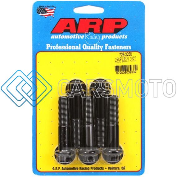 ARP 726-2250 1/2IN -20 X 2.250 12PT BLACK OXIDE BOLTS (5/PKG)