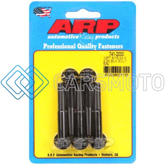 ARP 741-2000 5/16-24 X 2.000 12PT BLACK OXIDE BOLTS