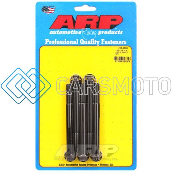 ARP 742-4000 3/8-24 X 4.000 12PT BLACK OXIDE BOLTS (QTY 5)