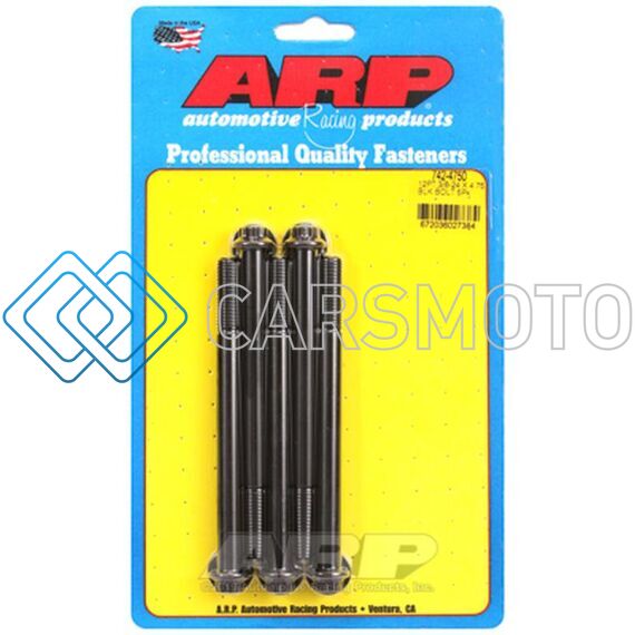 ARP 742-4750 3/8-24 X 4.750 12PT BLACK OXIDE BOLTS (5/PKG)