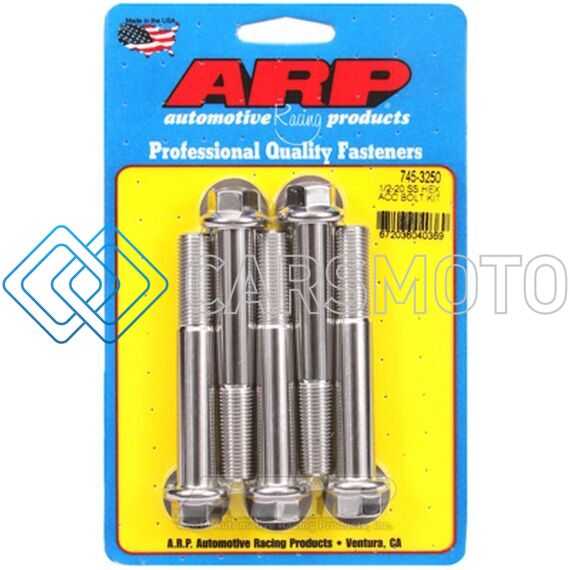ARP 745-3250 1/2-20 X 3.250 SS HEX BOLTS (5/PKG)