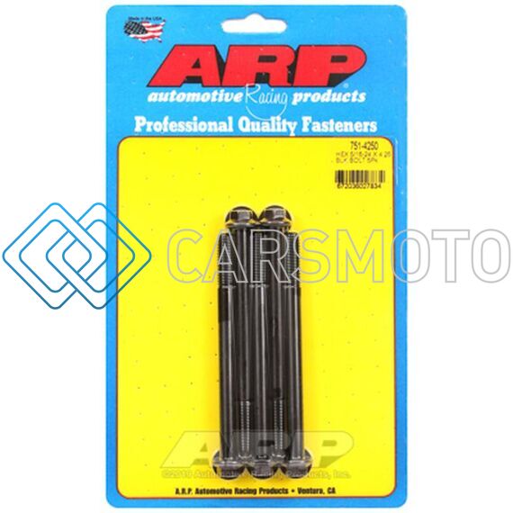 ARP 751-4250 5/16-24 X 4.250 HEX BLACK OXIDE BOLTS (PACK OF 5)