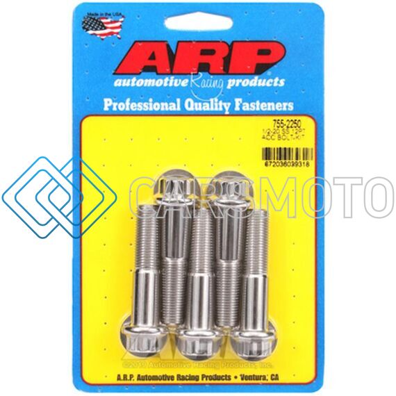 ARP 755-2250 1/2-20 X 2.250 12PT SS BOLTS (5/PKG)
