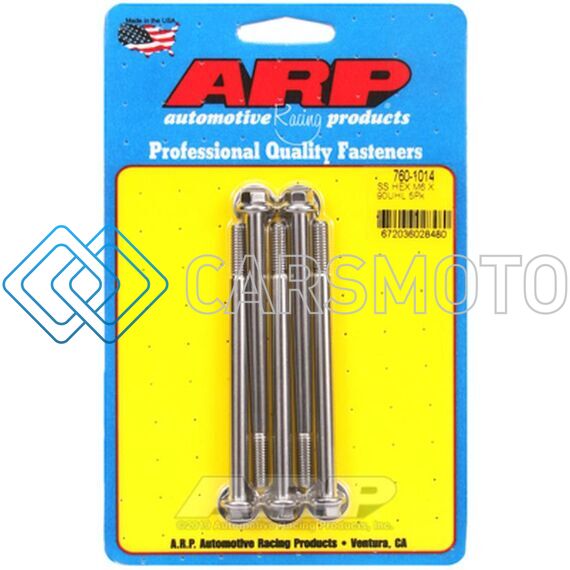 ARP 760-1014 M6 X 1.00 X 90 HEX SS BOLTS