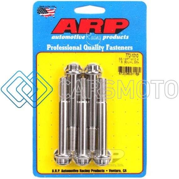 ARP 772-1010 M10 X 1.50 X 80 12PT SS BOLTS (5/PKG)