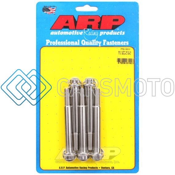 ARP 772-1011 M10 X 1.50 X 90 12PT SS BOLTS (5/PKG)