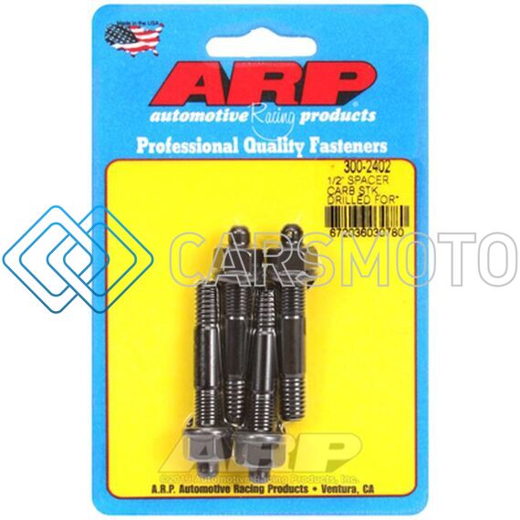 ARP 300-2402 1/2IN DRILLED CARBURETOR SPACER STUD KIT