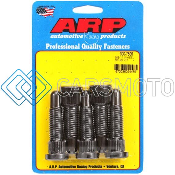 ARP 300-7806 5/8-11 X 2.65 SHORT KNURL WHEEL STUD KIT