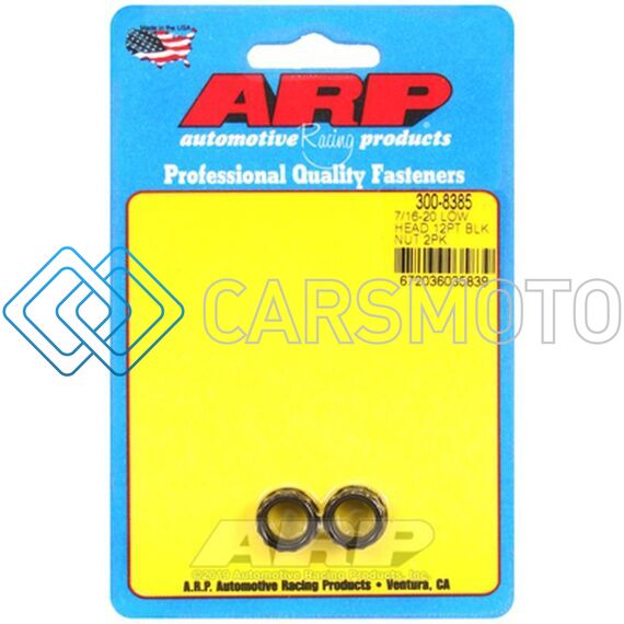 ARP 300-8385 7/16-20, LOW HEAD, .600 FLANGE OD 12PT NUT KIT