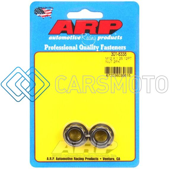 ARP 301-8338 M12 X 1.25 12PT NUT KIT