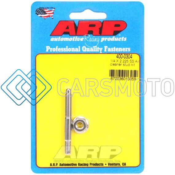 ARP 400-0304 1/4 X 2.225 SS AIR CLEANER STUD KIT
