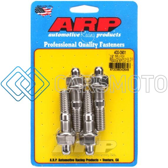 ARP 400-0901 1/2IN SS HEX BELLHOUSING TO TRANS STUD KIT