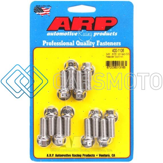 ARP 400-1106 3/8 X .875 DRILLED SS HEADER BOLT KIT