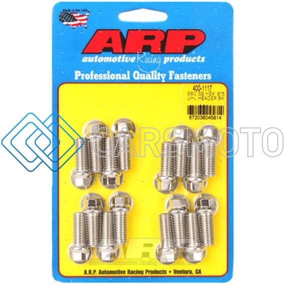 ARP 400-1117 BB CHEVY SS HEX .875 UHL HEADER BOLT KIT