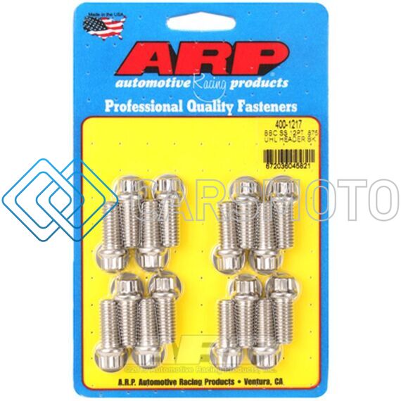 ARP 400-1217 BB CHEVY SS 12PT .875 UHL HEADER BOLT KIT