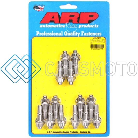 ARP 400-1400 3/8 X .750 SS 12PT HEADER STUD KIT